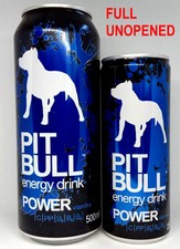 Pit Bull Power Energy Drink Full Cans 250 & 500ml Ukraine 2025-2026 Set of 2 pcs