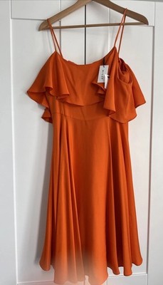 Milly Emmaline Silk Designer Dress Size Uk 12 New With Tags