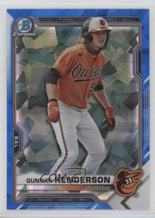 2021 Bowman Chrome Draft Sapphire Edition Gunnar Henderson #BDC-175 15r3