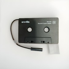 Arsvita ABCA-02A Bluetooth Cassette Adapter for Compact/Audio Cassettes, Black