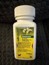 Merck Safe-Guard Goat Dewormer, 125mL fenbendazole