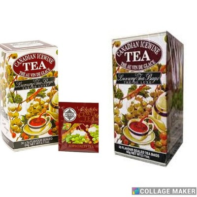 Mlesna Kanadischer Eiswein-Tee aus reinem Ceylon, 30 Beutel Rux