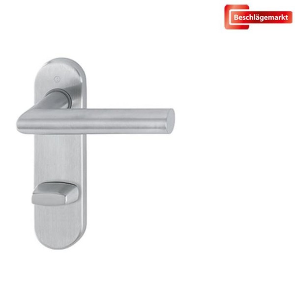 Hoppe TüRdrüCker Amsterdam Kurzschild Wc Edelstahl Matt TüRgriff TüRklinke-image
