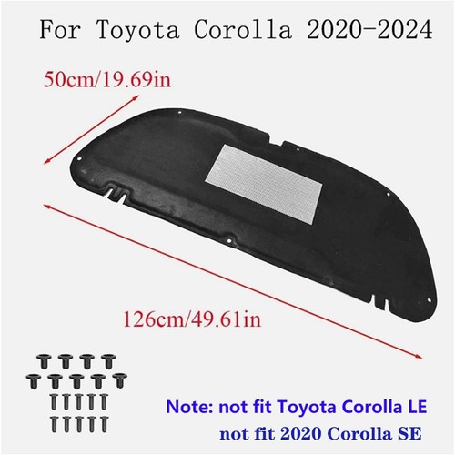 New Engine Cover Hood Insulation Pad Heat Shield For Toyota Corolla 2020-2024