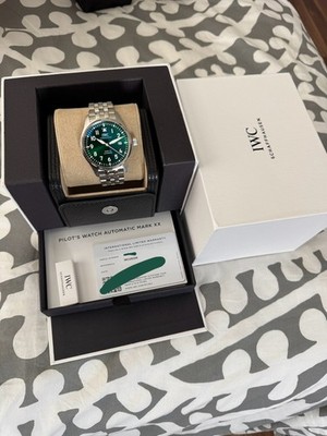 IWC Pilot Mark XX Automatic Green Dial Men's Watch IW328206 NEW | eBay