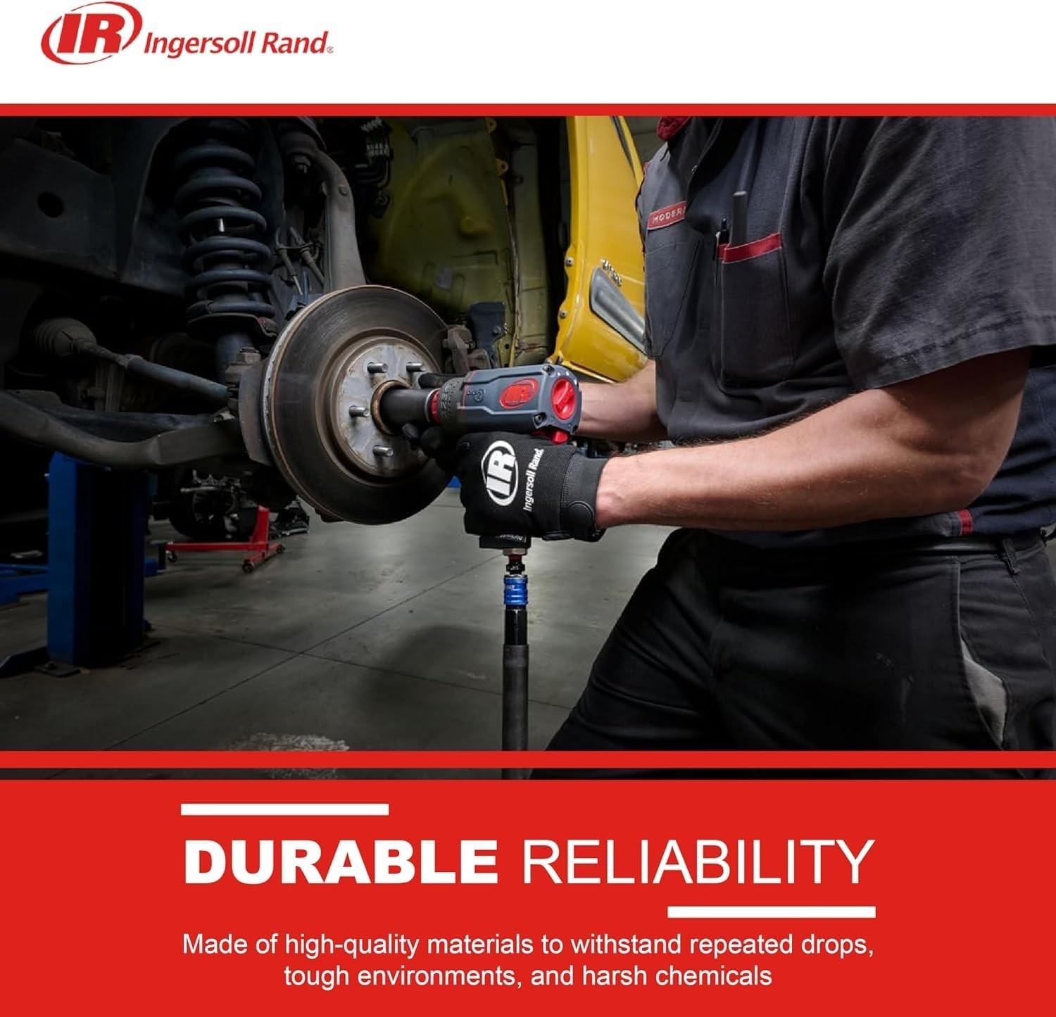 Quiet 2236QTIMAX 1/2" Air Impact Wrench with Titanium Hammer Case - 1,500 ft-lb