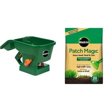 Miracle-Gro Handy Lawn Seed Spreader & Patch Magic Grass Seed, Feed and Coir... 
