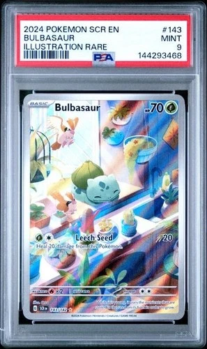 2024 POKEMON SCR EN-STELLAR CROWN #143 BULBASAUR ILLUSTRATION RARE