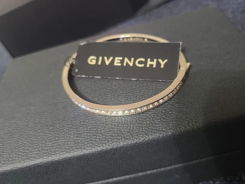 Bracciale vintage Givenchy. Strass argento e oro
