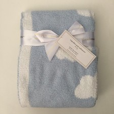 NEW Baby Blanket Blue Soft Cozy Reversible  Cupcakes  Cashmere