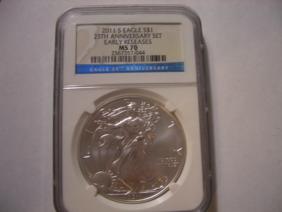 American Eagle MS 70 Graded 2011 Silver Bullion Coins for sale | eBay