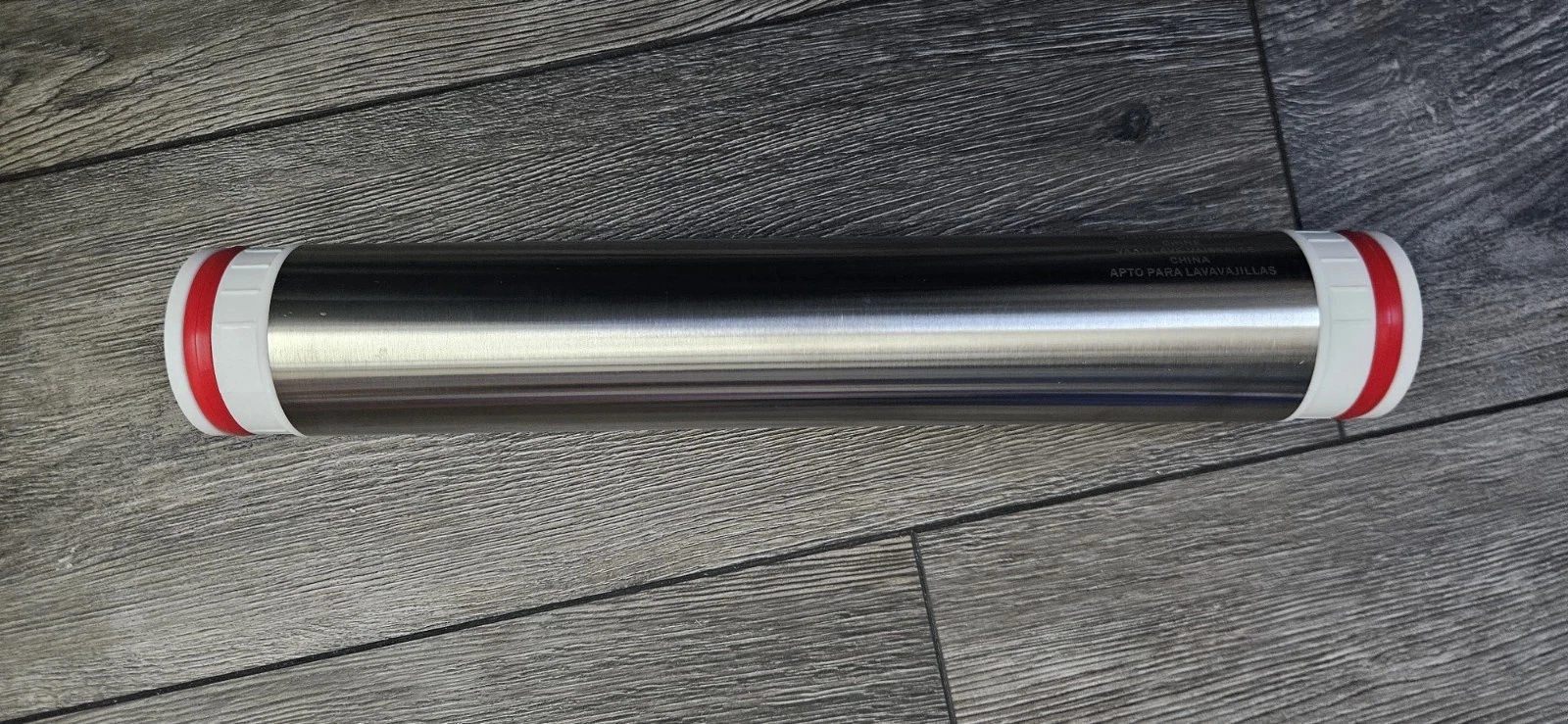 17" Household Stainless Steel Rolling Pin Adjustable Thickness Avon NEW in Box
