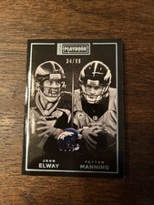 2015 Panini Playbook - Peyton Manning, John Elway #50 Platinum /99 Broncos NFL