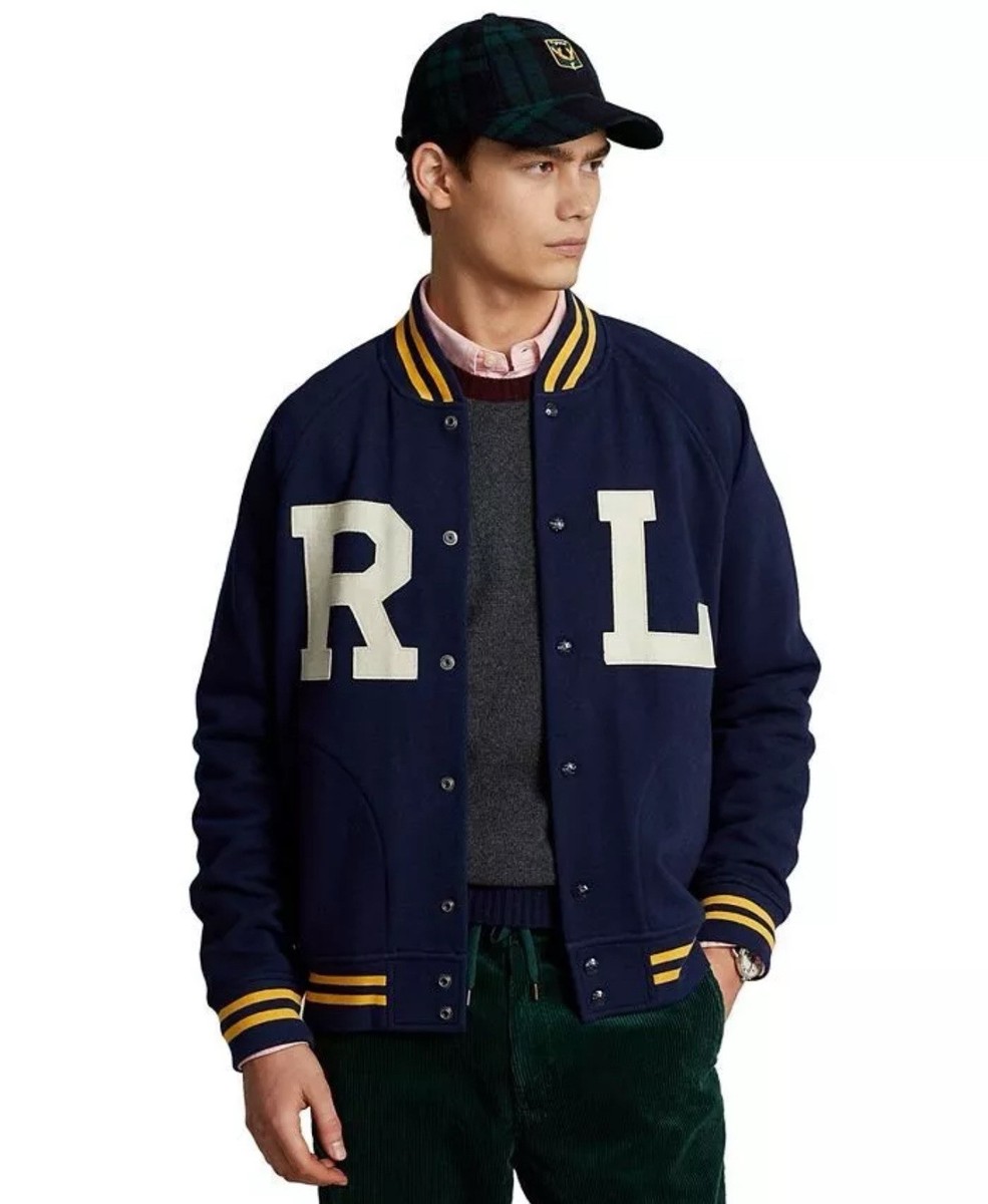 Polo Ralph Lauren Men's RL Letterman Varsity Jacket Size