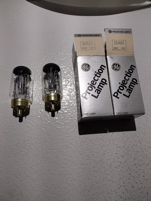 DAH  ''2-pack'' ''dek dfw'' projector lamp projection light bulb 8mm 120v 500w G.E.