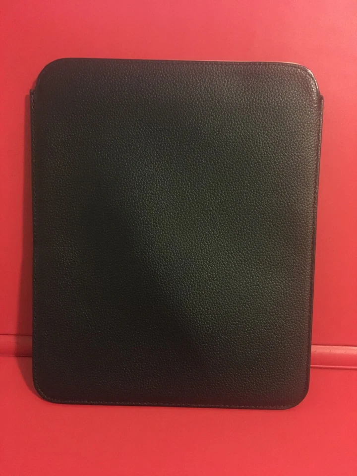 Power Support Genuine Leather Sleeve for iPad Tablet - Black exterior Tan inside - Image 2 of 4