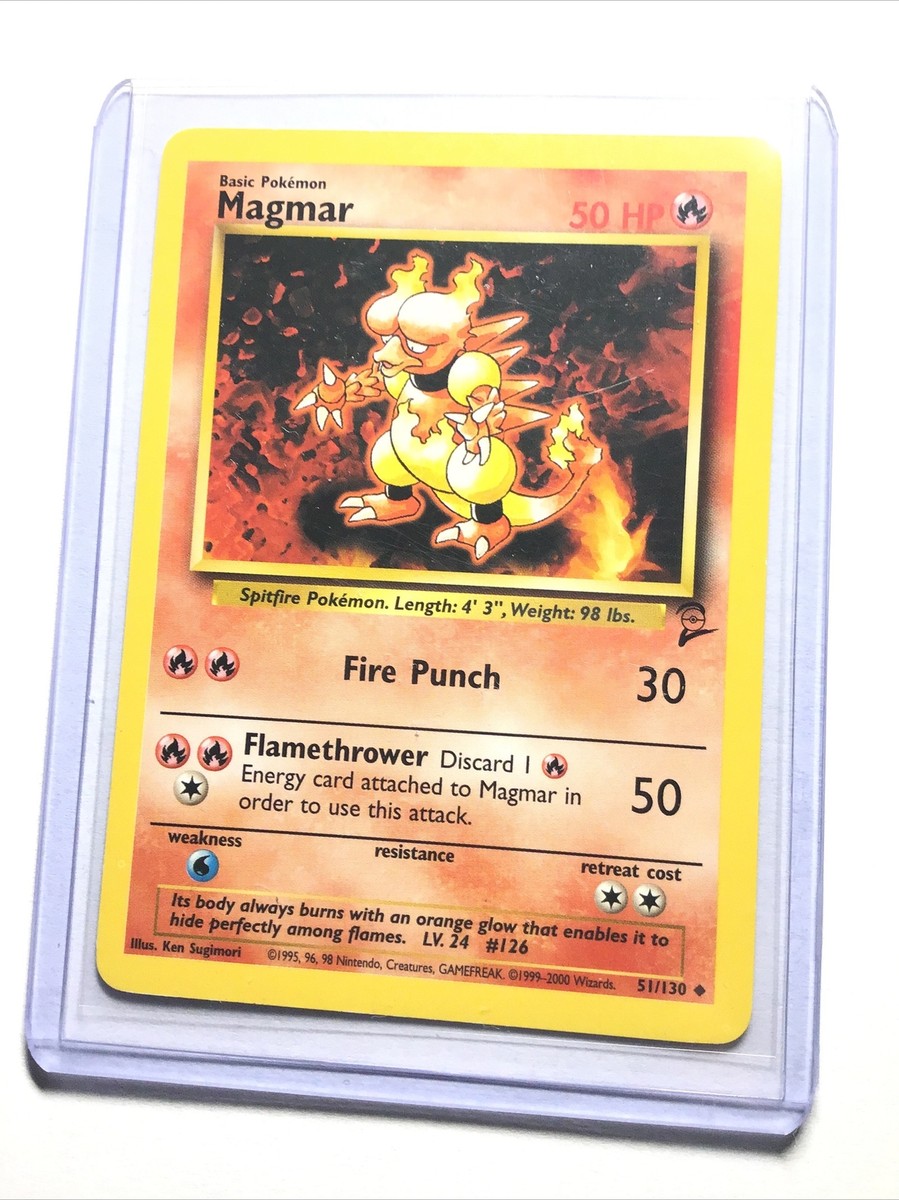 1995 magmar pokemon card value Amazon.com: Pokemon Magmar - 36/102 - Uncommon - Unlimited Edition