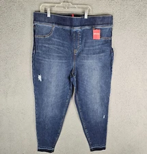 Spanx Denim Legging Women's Plus 3X Distressed New Pull On Stretch $128