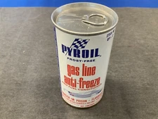 Vintage PYROIL Gas LIne Anti Freeze and Fuel Conditioner  Can 12 oz Full