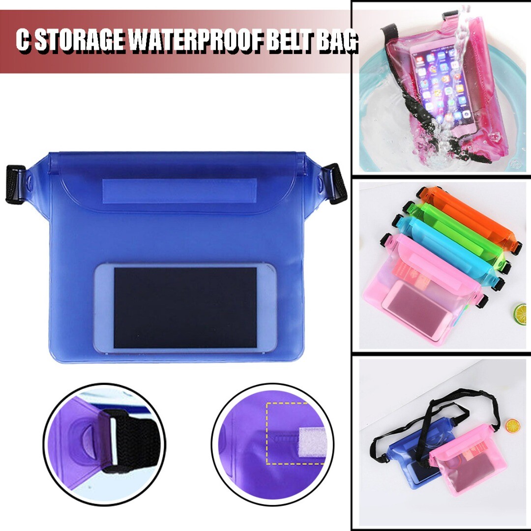 Beach Swimming Waterproof Underwater Waist Bag Pouch Dry Case Pack Wallet  Pocket
