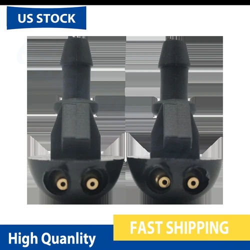 Pair Windshield Washer Jet Spray Nozzle For Nissan Navara D40 Frontier 2005-14
