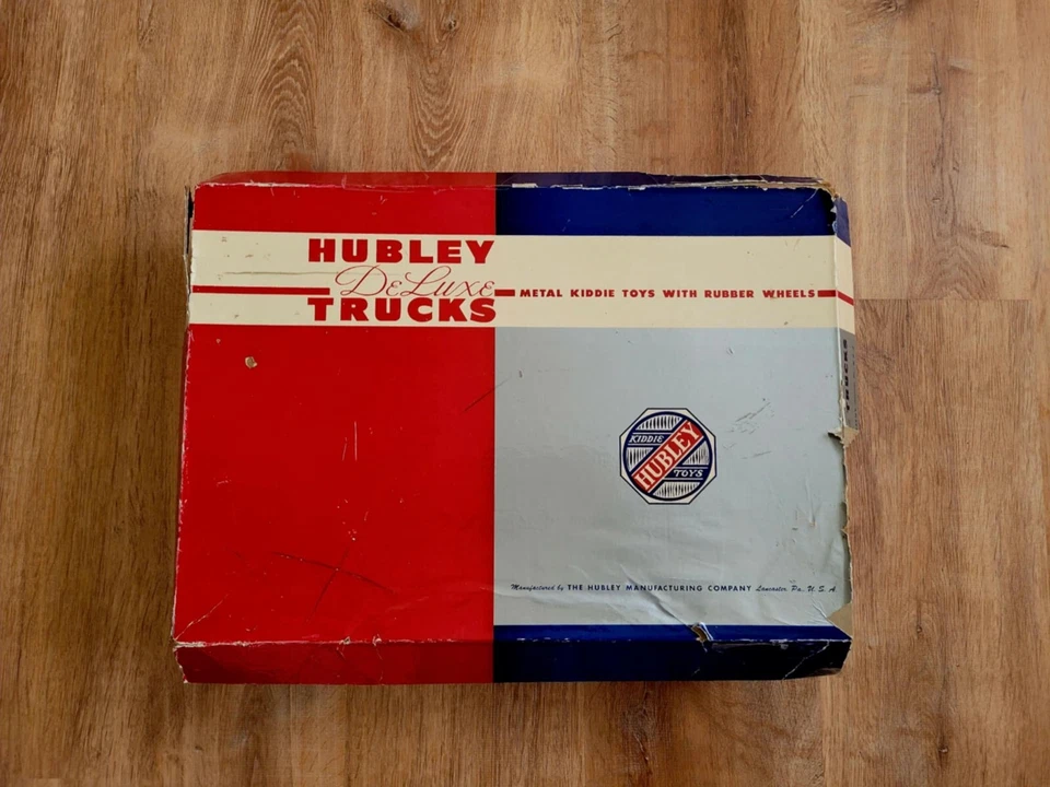 Vintage Hubley Fleet Kiddie Toys 500 Series Truck Low Boy Trailer Set with Box - Image 2 of 4