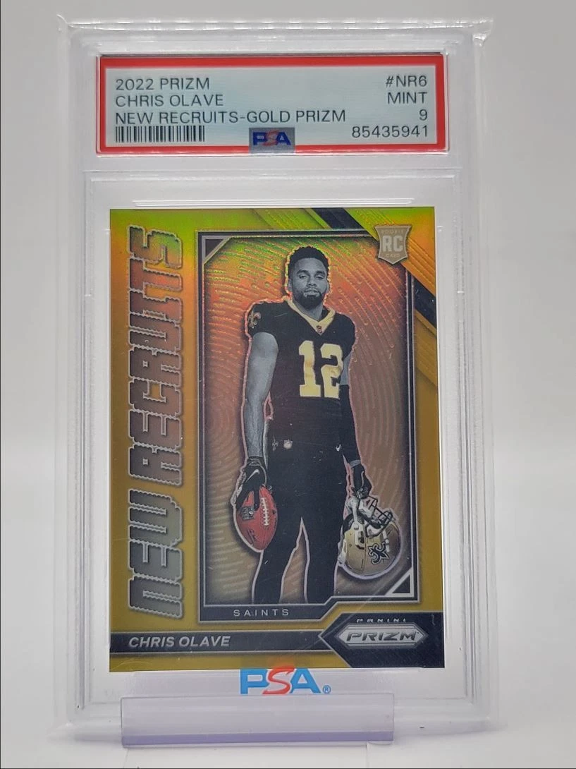 Chris Olave Panini Prizm New Recruits #NR6 Gold Prizm