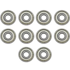 627ZZ 10Pcs Ball Bearing Double Shielded Deep Groove Ball Bearings