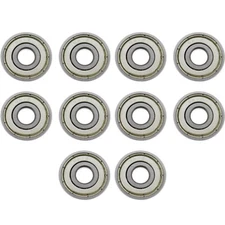 627ZZ (10Pcs) Ball Bearing Double Shielded Deep Groove Ball Bearings