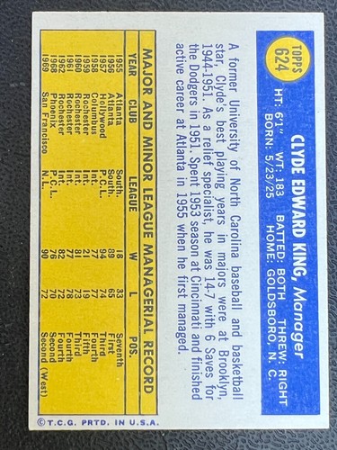 1970 Topps Baseball Singles #547-720 -- Pick Your Card -- High Numbers - Picture 155 of 501