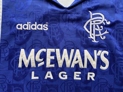 GLASGOW RANGERS 1996 1997 HOME FOOTBALL SHIRT SOCCER JERSEY ADIDAS