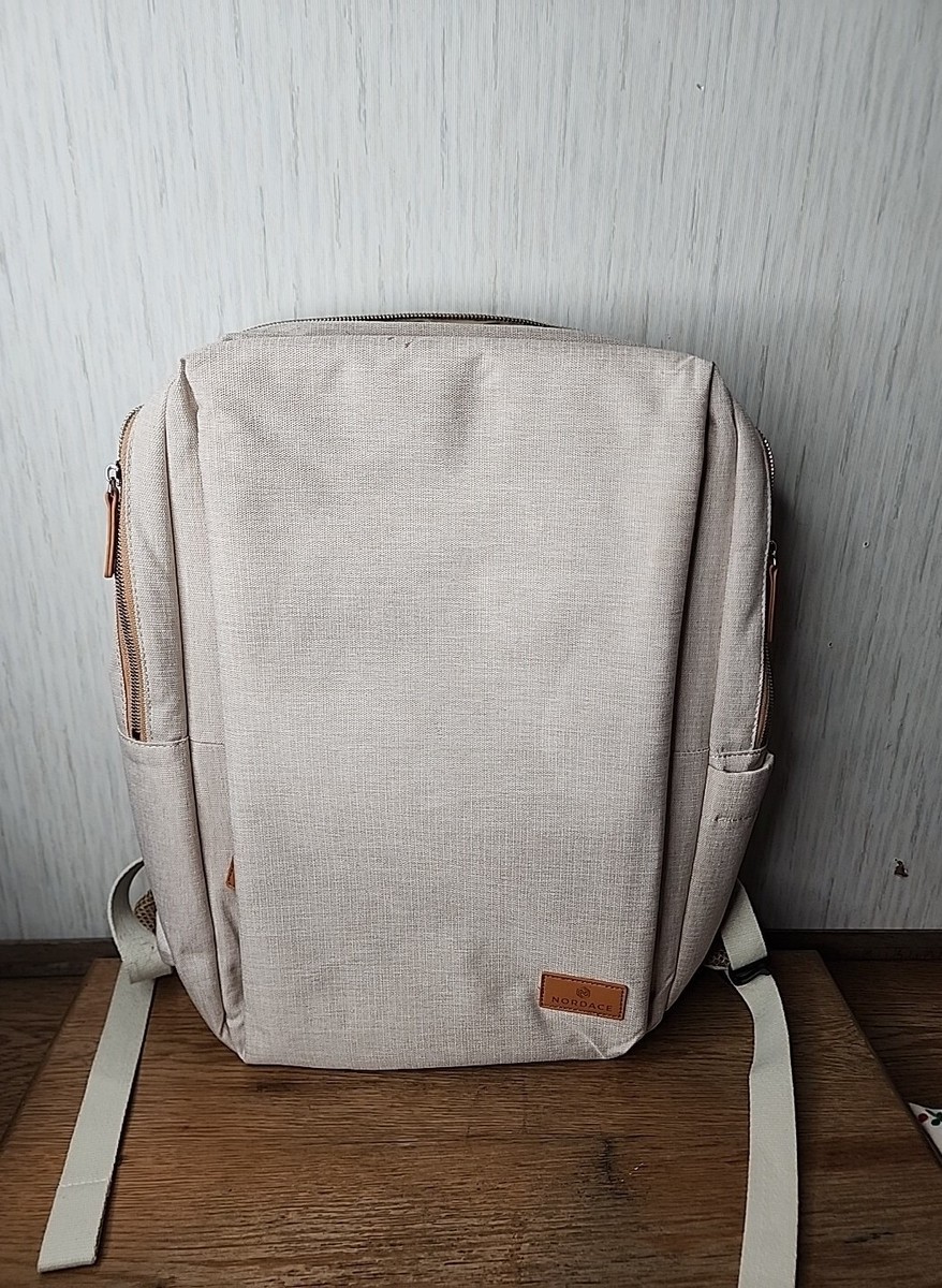 Nordace Backpack White Beige Siena Smart Backpack Travel  display picture 2