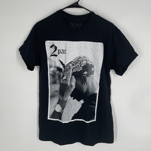 Queen Mens 2PAC Tupac Black Middle 