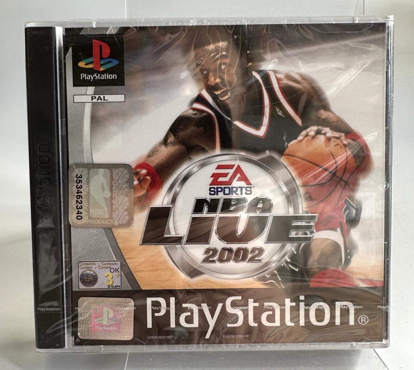 PS1 NBA Live 2002, New And Factory Sealed