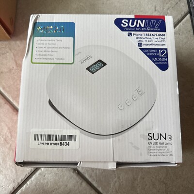 SunUV Sun 4 UV LED Nail Lamp   Pro Smart Lamp 2.0 For Gel Nails  New