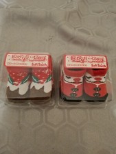 Baby My 1st Xmas Christmas Santa Baby, socks.    2 x pairs. 0-6 months BNIB