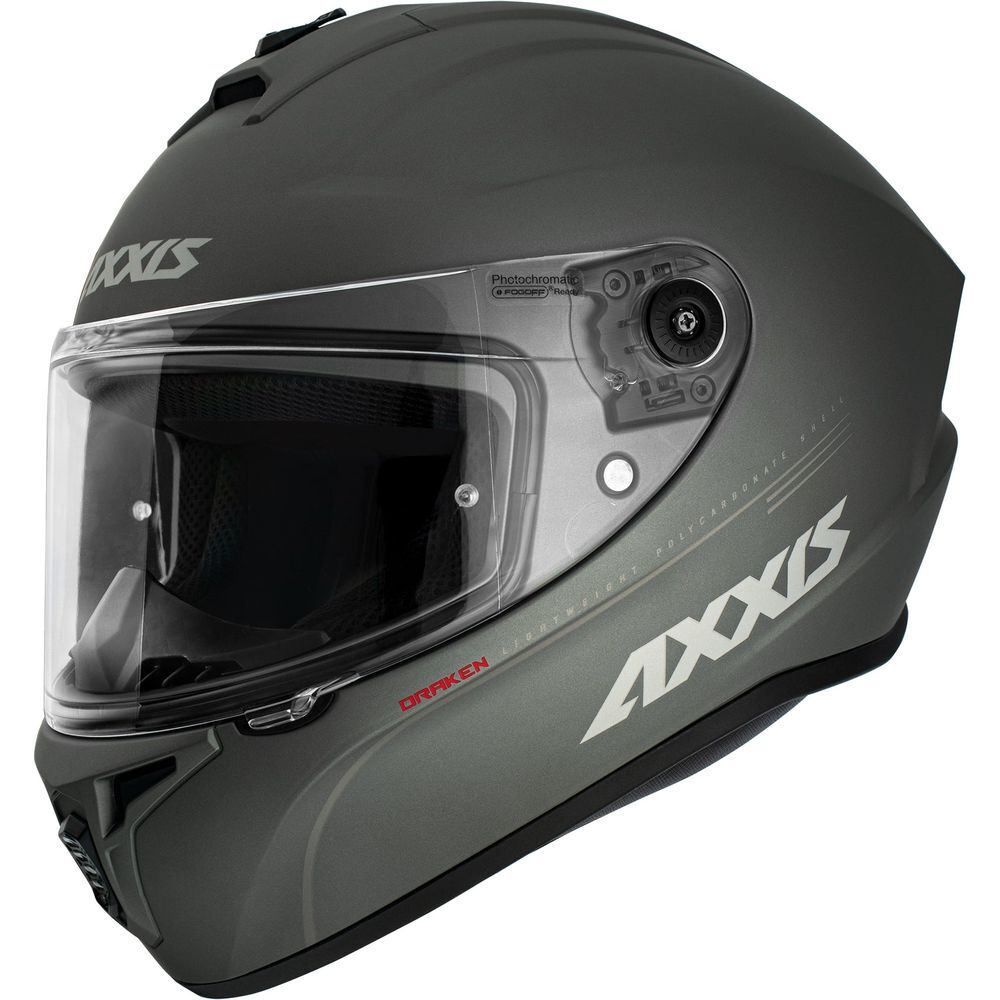 Axxis Draken S Solid A12 Motorcycle Motorbike Full Face Helmet