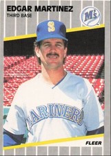 1989 Fleer Edgar Martinez Rookie Seattle Mariners #552