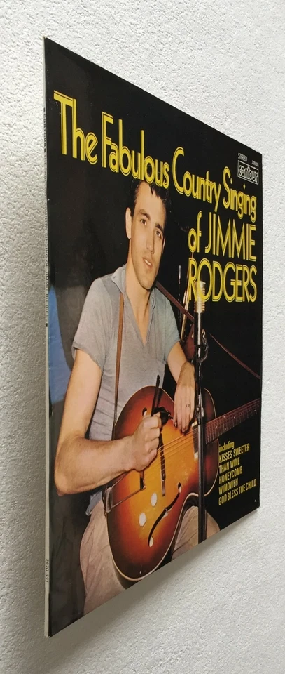 JIMMIE RODGERS~THE FABULOUS COUNTRY SINGING OF~1973 UK 12-TRACK VINYL LP REISSUE - Image 4 of 4