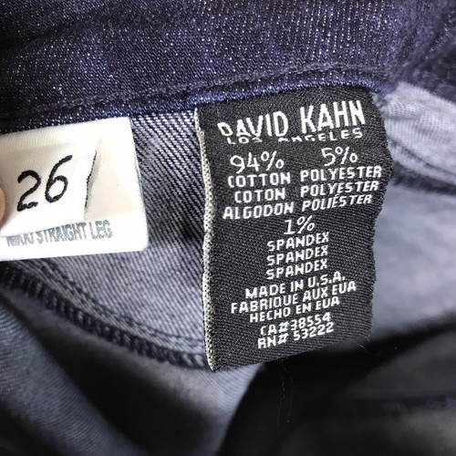 David Kahn Jeans Women's Size 26 Dark Blue Aztek Nikki Straight Leg Stretch Boho - Picture 7 of 9