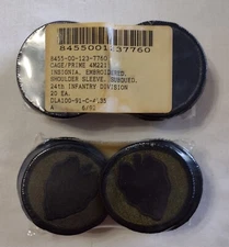 24th INFANTRY DIVISION PATCH LOT - FULL BOX OF 200 PATCHES SUBDUED DEALER LOT