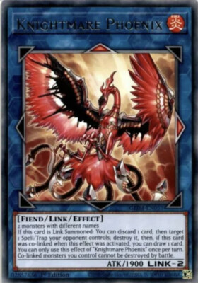   Yugioh Knightmare Phoenix GEIM-EN051 Rare GENESIS IMPACT 1st Edition NM  