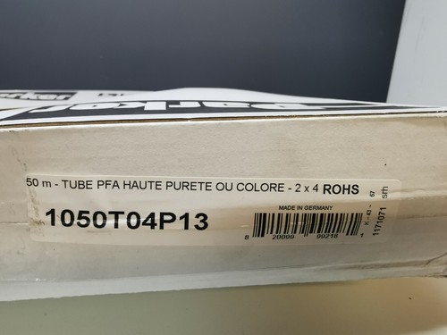 PARKER LEGRIS Tube en fluoropolymère (PFA) 1050T04P13 4x2mm Rouge 50 mètres - Picture 4 of 4