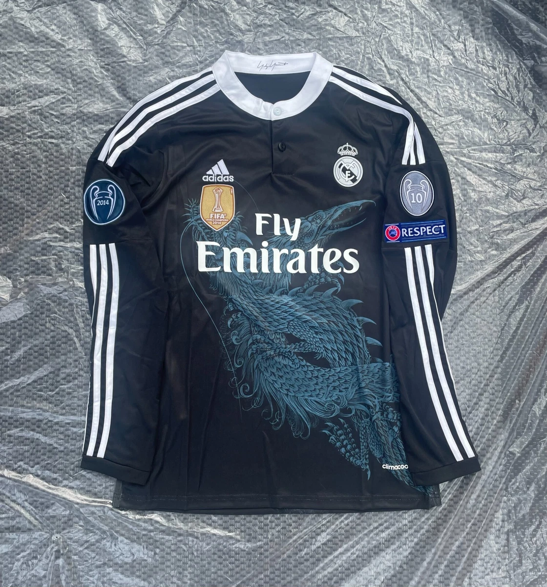 Cristiano Ronaldo 7 Real Madrid 2014 Large Black Dragon Jersey