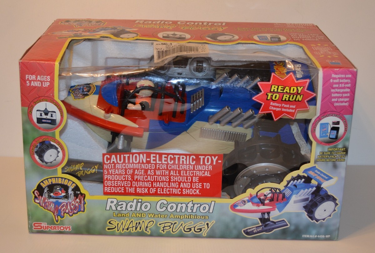 NIB Supertoys Land and Water Amphibious Swamp Buggy Radio Control toy