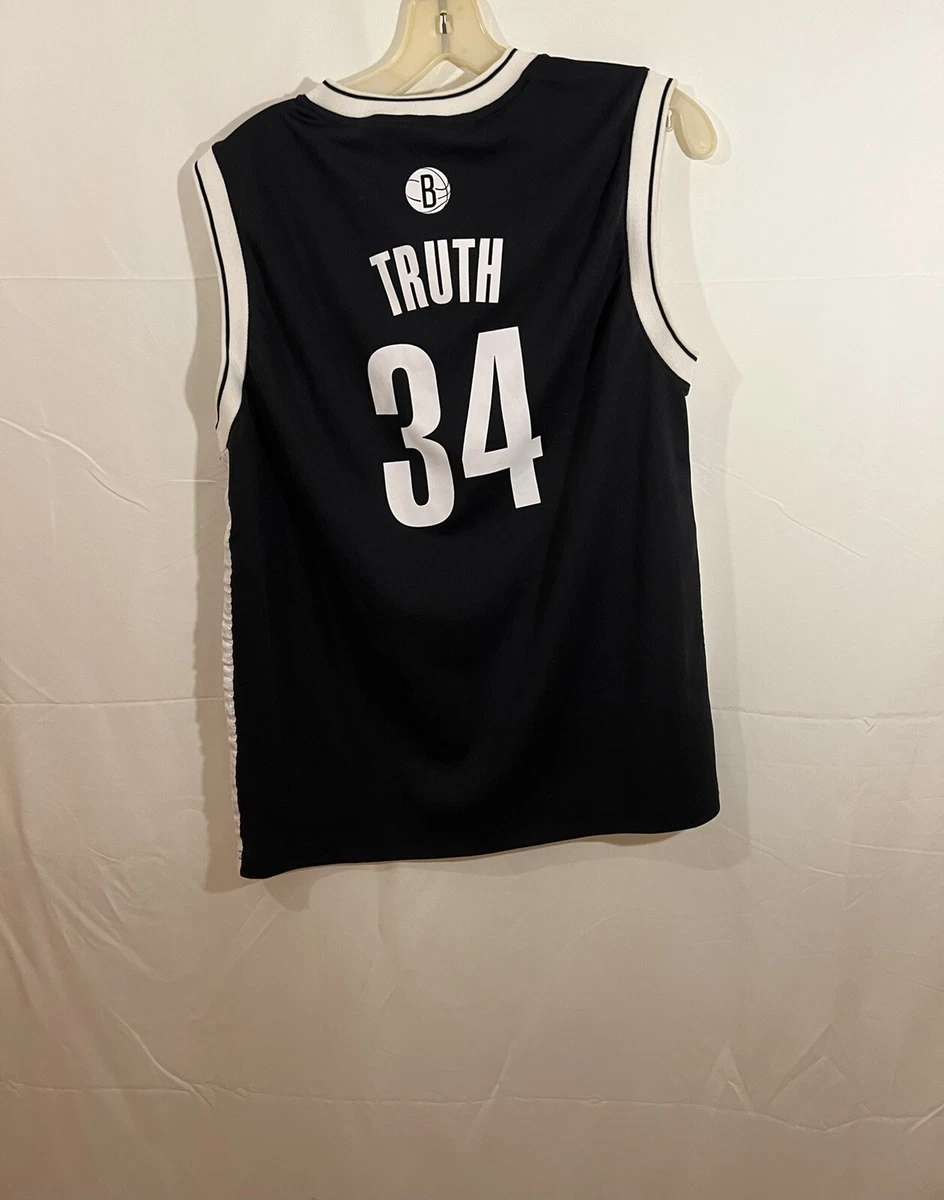 Adidas Brooklyn Nets Nickname Jersey #34 The Truth Paul Pierce Size Youth  Large