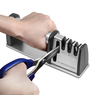 4 Stage Knife Sharpener Professional Ceramic Tungsten Kitchen Sharpening Tool