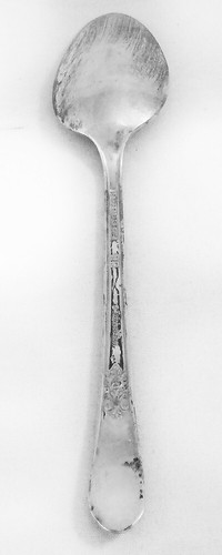 ADORATION Silver Plated by 1847 Rogers Teaspoon 6.25" long USED / Vintage - Picture 2 of 6