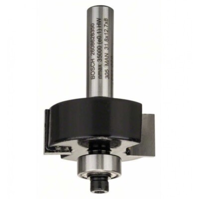 Bosch Falzfräser, 8 mm, B 9,5 mm, D 31,8 mm, L 12,5 mm, G 54 mm