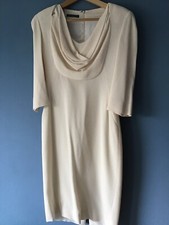 New Cream Silk Alexander Mcqueen Dress RRP 1550